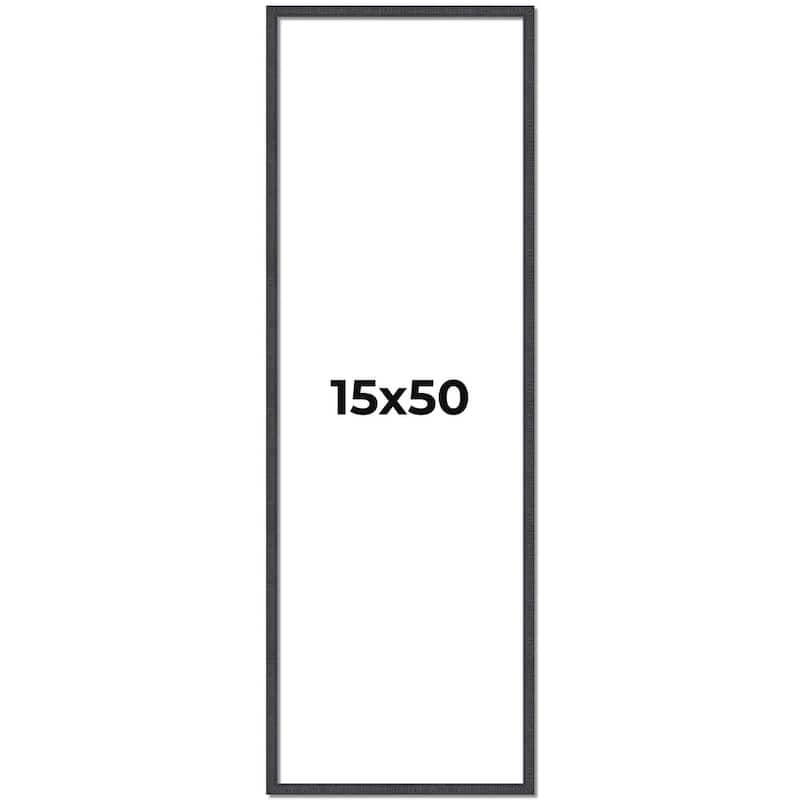 15x50 Frame Brown Solid Wood Picture Frame - Complete Modern Photo