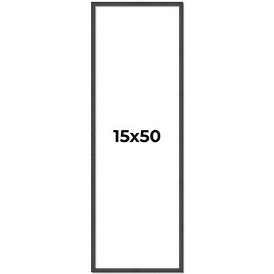 15x50 Frame Brown Solid Wood Picture Frame - Complete Modern Photo