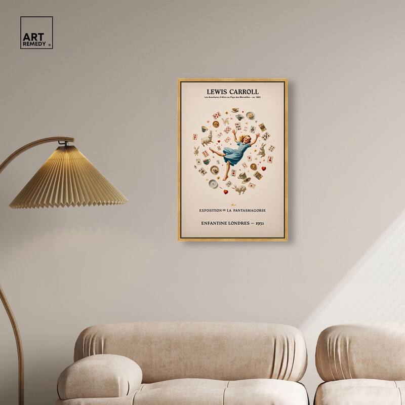 Carroll's Alice in Motion Canvas by Art Remedy