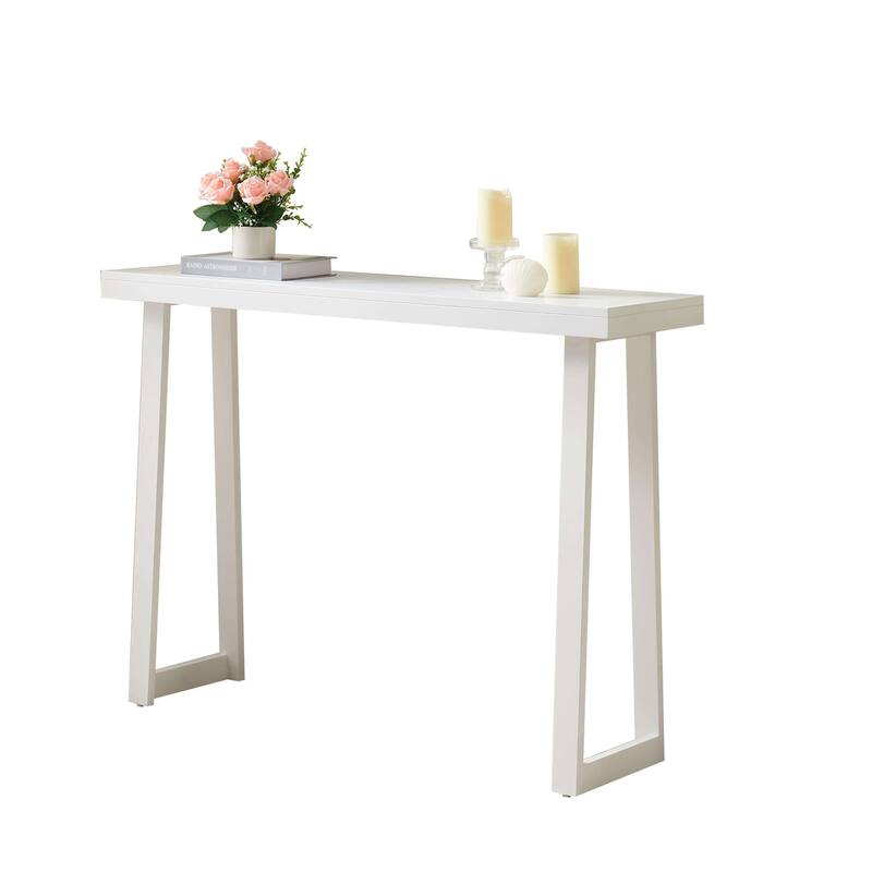 Claude Collection Wood 44" Modern Console Table with Shelf