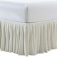 preview thumbnail 11 of 95, Serenta Pleated Bedskirt 18" Drop Twin - ivory1