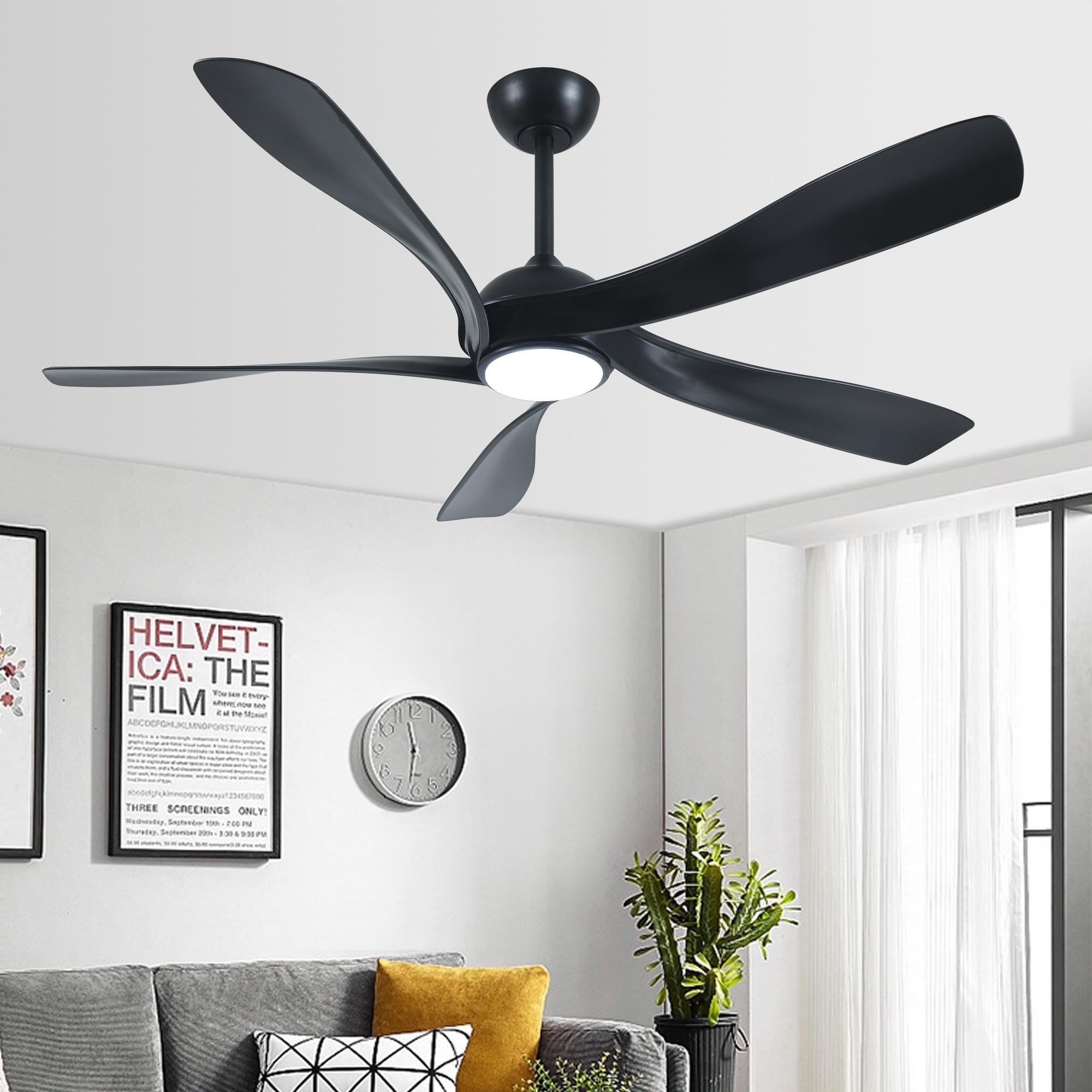 Warehouse of Tiffany Fergus 5-Blade Lighted Ceiling Fan with LED Lamp with Remote