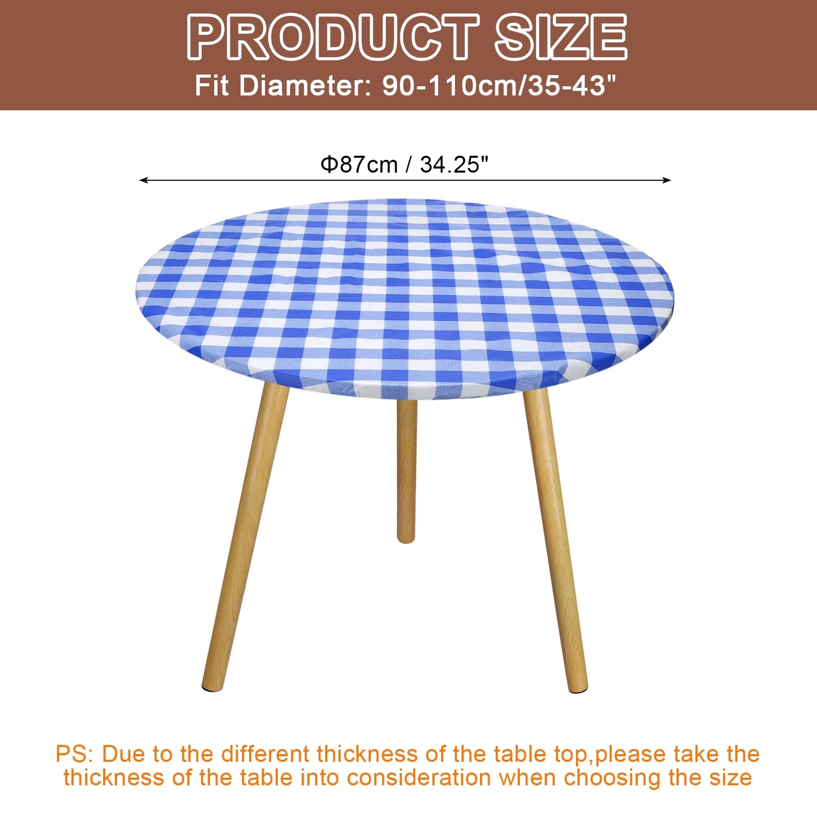 Fitted Tablecloth with Elastic Edge