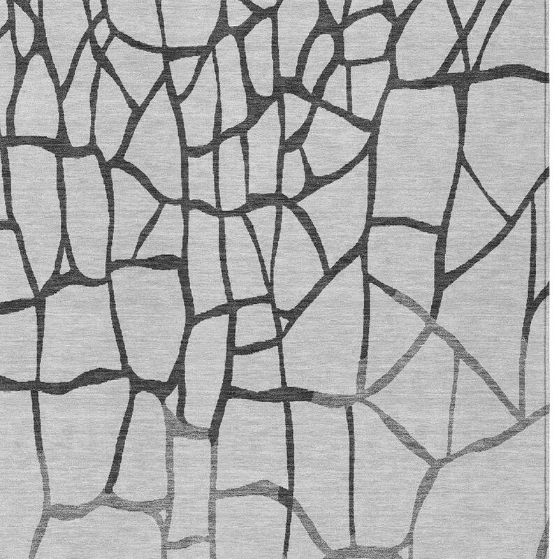 HomeRoots Abstract Transitional Rectangle Outdoor Rug