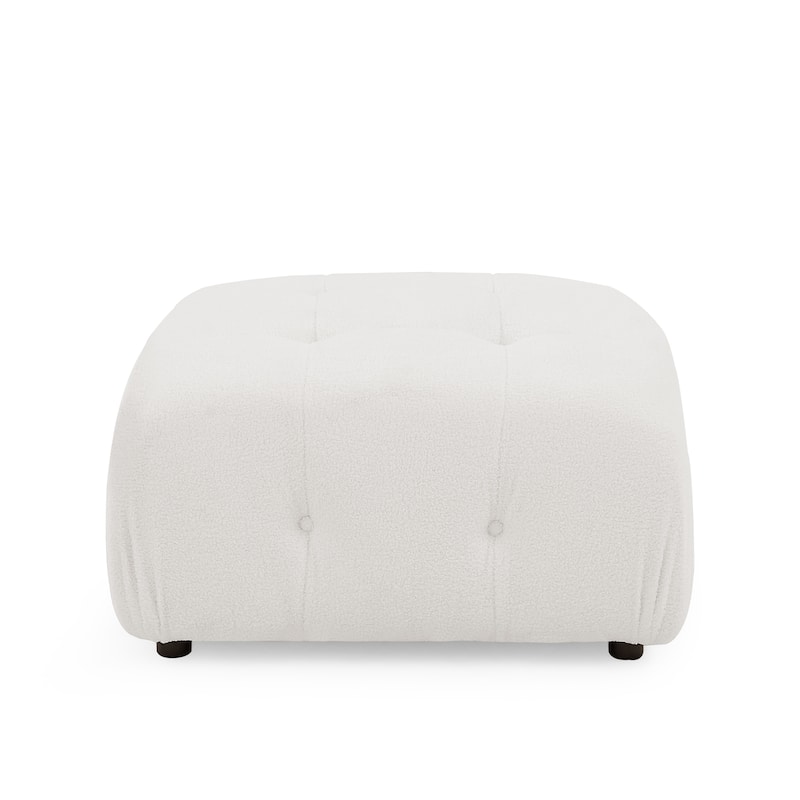 Modular Sectional Sofa, Button Tufted Designed and DIY Combination, L-Shaped Velvet Upholstered Couch with Reversible Ottoman