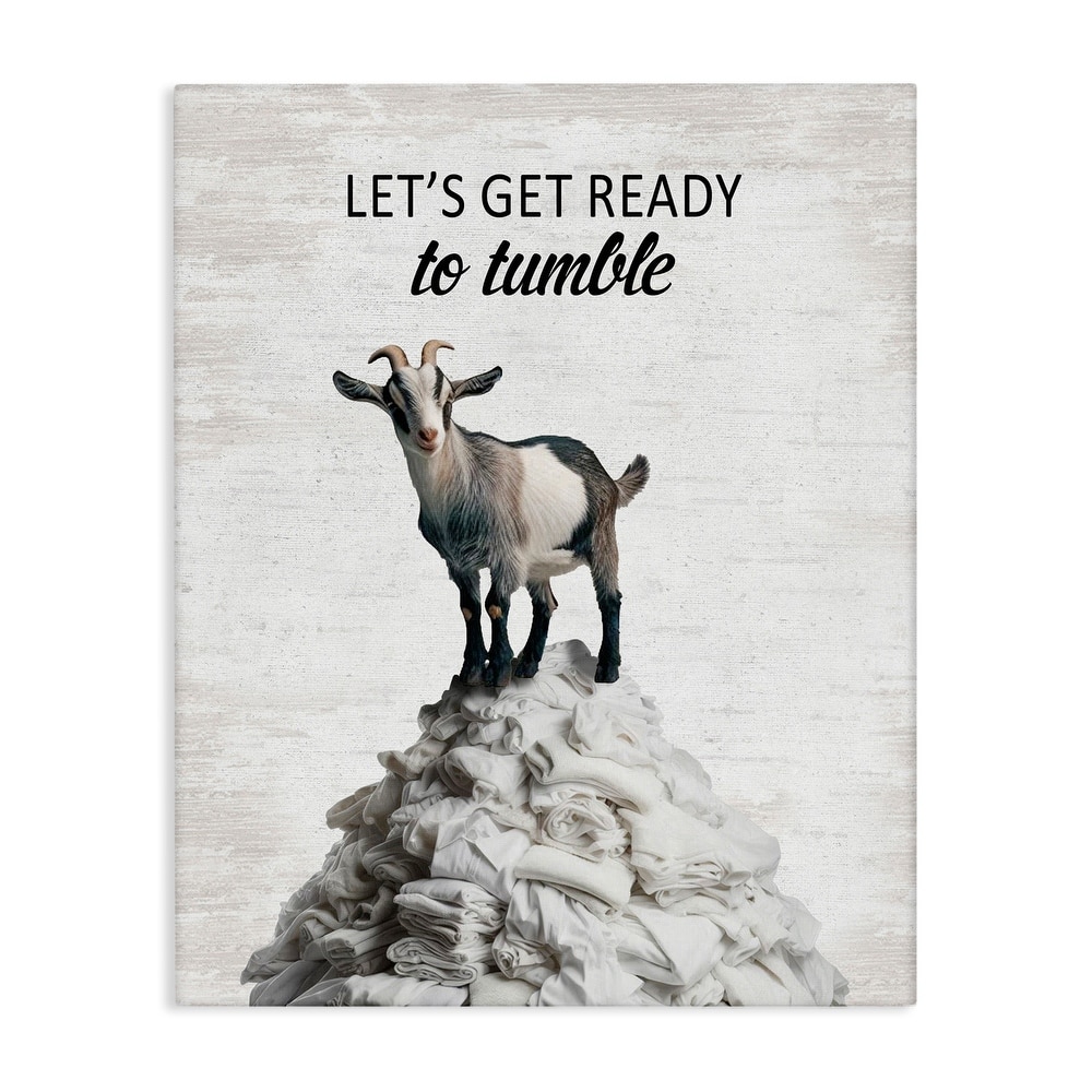 Stupell Ready To Tumble Laundry Canvas Wall Art Design By Lettered and Lined