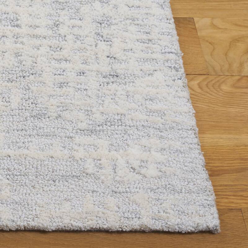 SAFAVIEH Handmade Ebony Marcijona Modern Contemporary Wool Rug