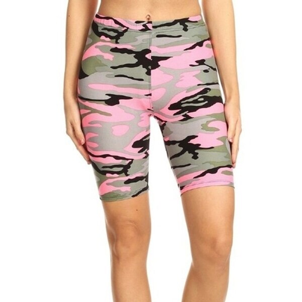 pink camo biker shorts