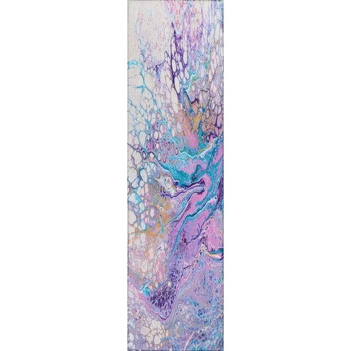 Addison Indoor/ Outdoor Karina Abstract Washable Area Rug