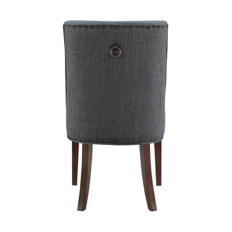 Linon Allard Modern Dining Chairs with Espresso Legs (Set of 2)