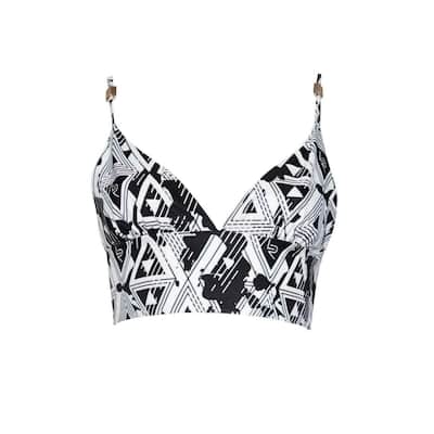Amour Geometric Crop Top