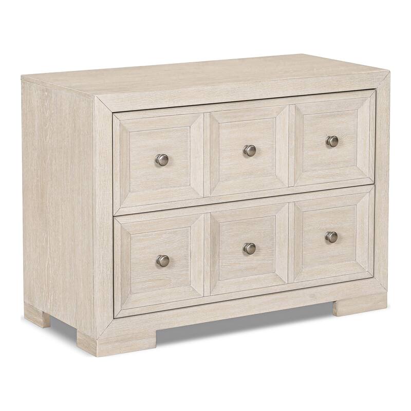 Furniture of America Durem II Modern Classic 3-Piece Solid Wood Panel Bedroom Set with 2-Drawer Oversized Nightstand