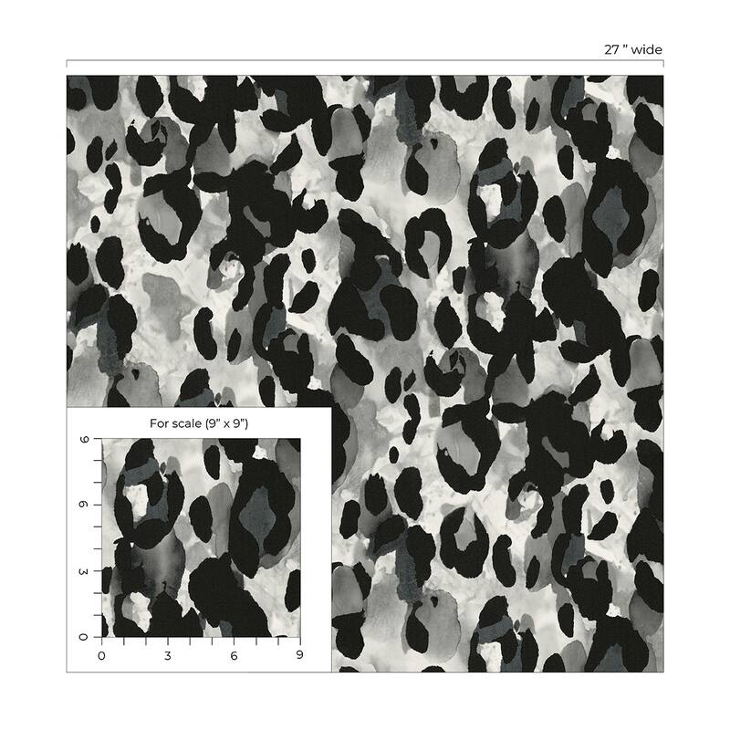 Harry & Grace Leopard Print Peel and Stick Wallpaper