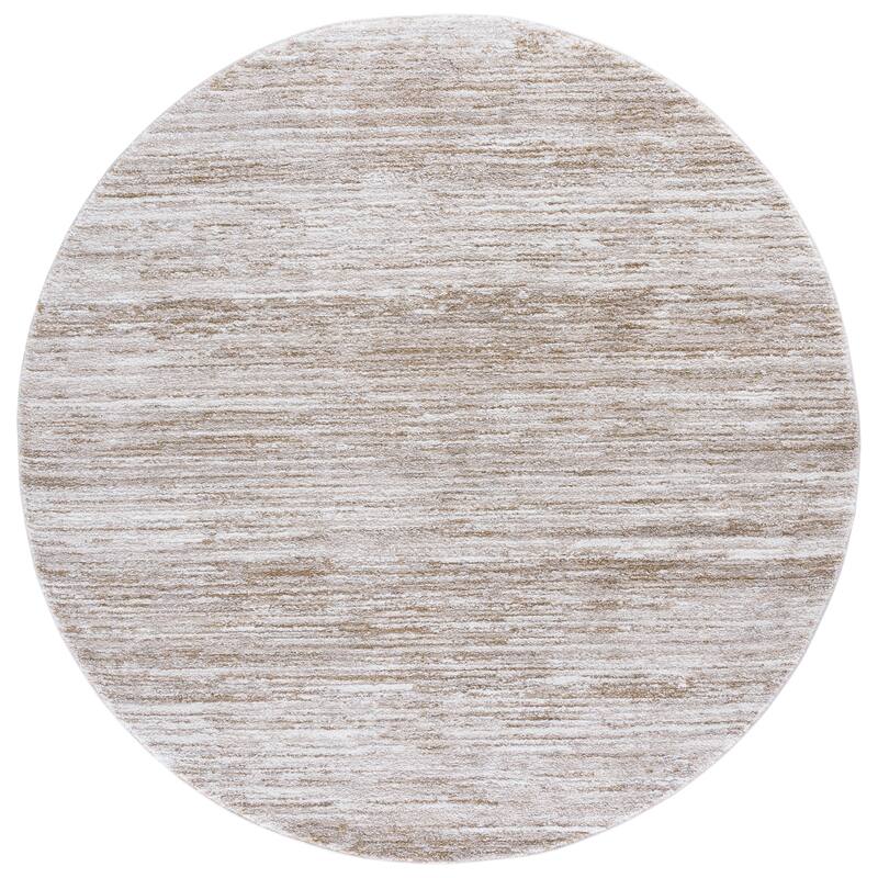 SAFAVIEH Northport Meredyth Rug - 6'7" Round - Taupe/Ivory
