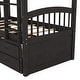 preview thumbnail 13 of 11, Twin over Twin Wood Bunk Bed with Trundle and Drawers