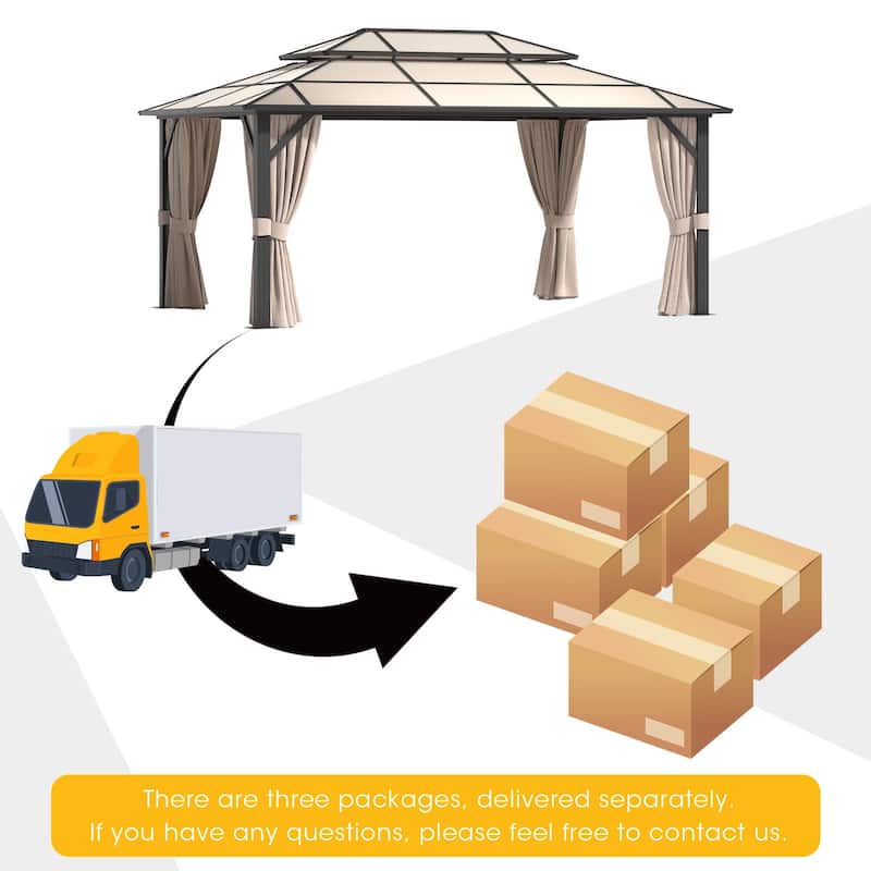 12'x16' Outdoor Hardtop Gazebo