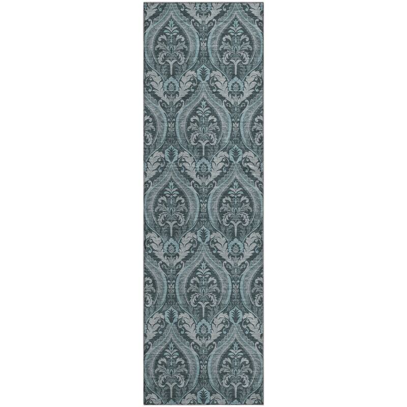 Premium Washable Super Soft Traditional Damask Mayfield Rug