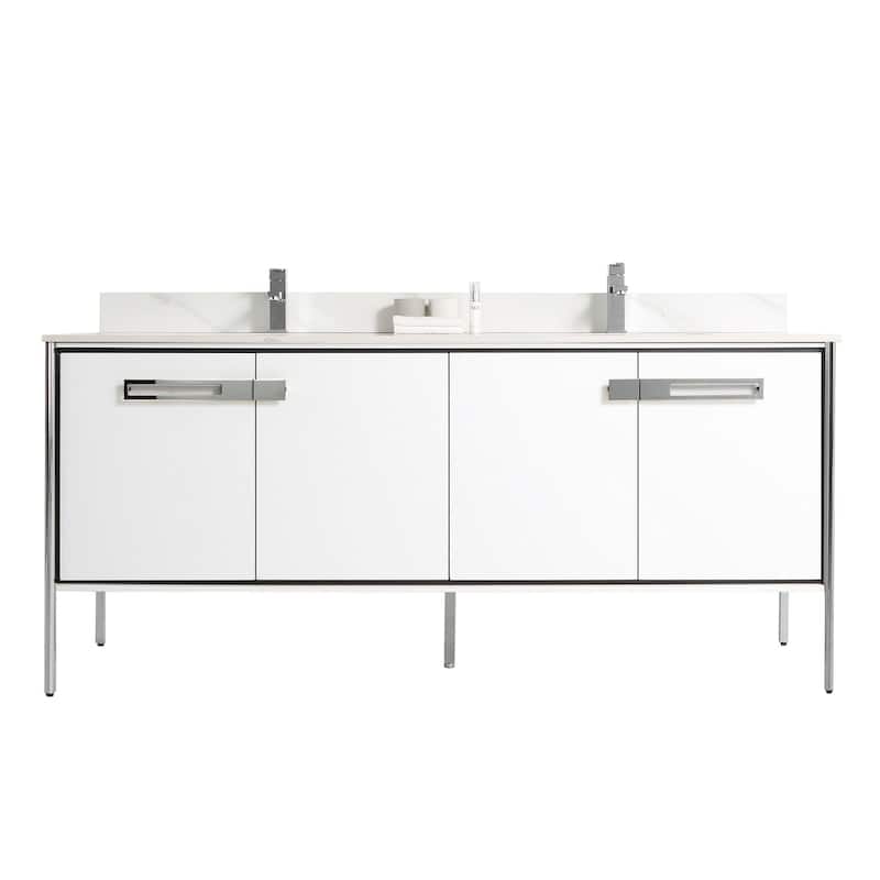 Fine Fixtures Oakville Bathroom Vanity with White Ceramic Sink