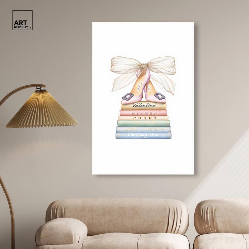 Bibliotheca Belle Canvas by Art Remedy, Gallery Wrapped