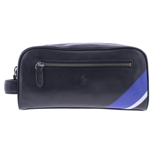 ralph lauren men's leather toiletry bag