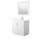 Option White, Gold Trim, Giotto Quartz Top