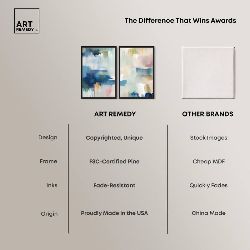 Pale Periwinkle I Canvas Set of 2 by Art Remedy