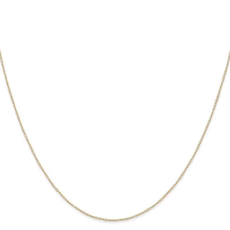 Curata 14k Yellow Gold Solid 0.42mm Carded Curb Chain Necklace Options: 16 18 20 24