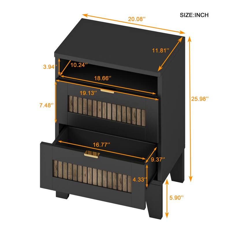 Charming Corner Table End Table, Nightstand Side Table Dresser