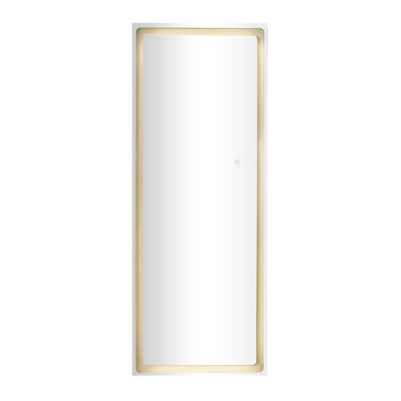 Glass Anti Fog Mirror with LED Light - Silver - Roche River Decor