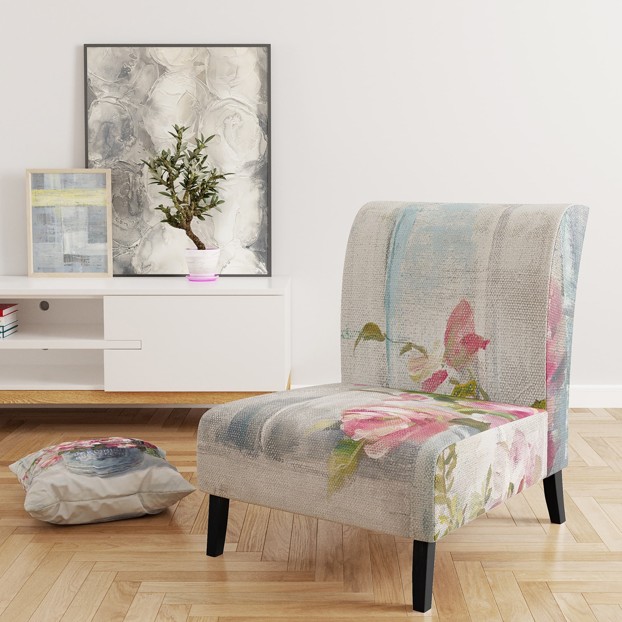 Designart "Maison Des Fleurs III" Upholstered Cabin & Lodge - Picture 9 of 14