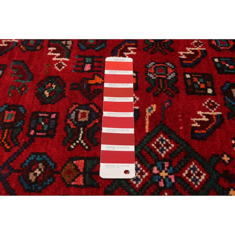 ECARPETGALLERY Hand-knotted Andelz Red Wool Rug - 5'3 x 9'10