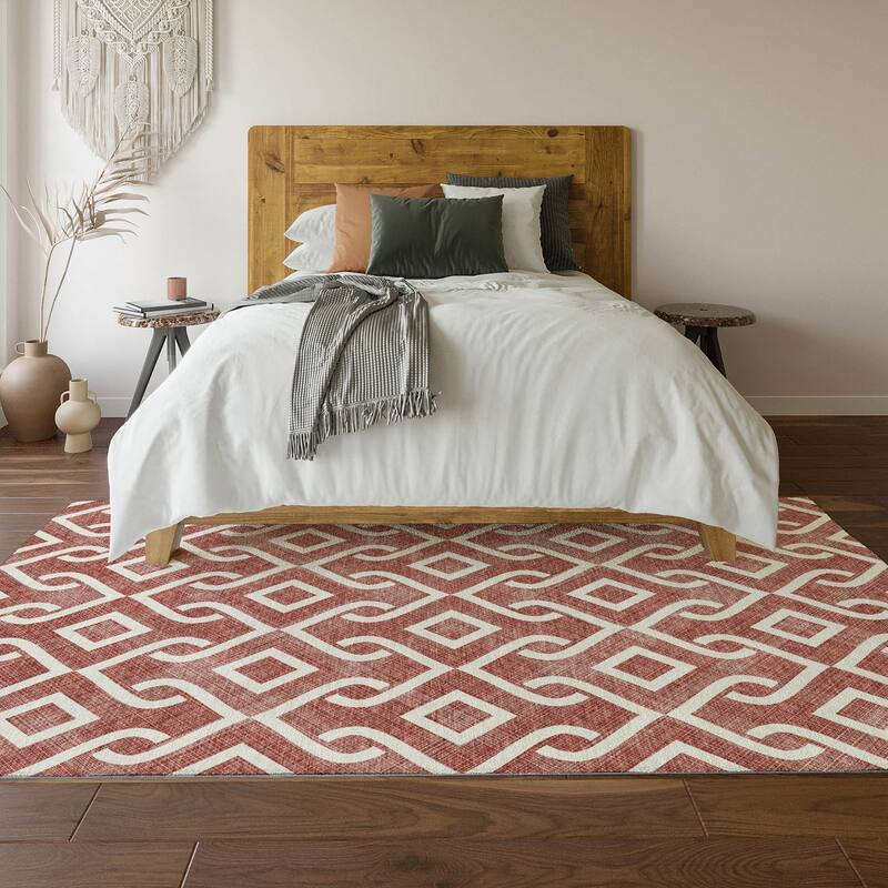 Premium Washable Super Soft Modern Medallions Mayfield Rug