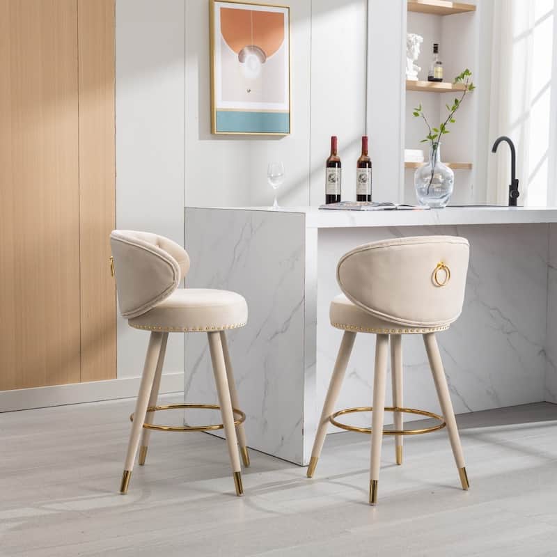 Counter Height Bar Stools Set of 2 - 20.87*19.88*36.61Inch