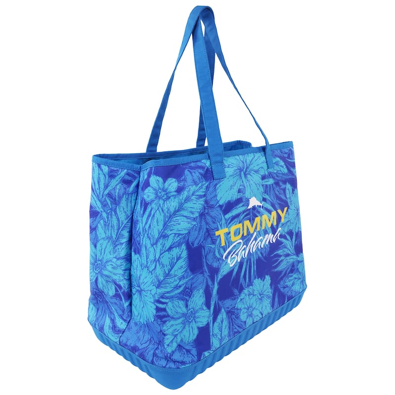 Tommy Bahama Water-Repellent Tote with Pouch - Tropical Floral Print