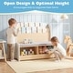 preview thumbnail 6 of 8, Gymax Kids Reading Nook w/Bench Bookshelf & 2 Cubbies Removable Padded