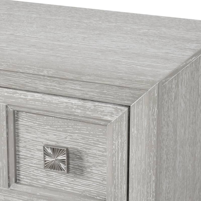 Furniture of America Jupiter 3-Piece Light Grey Wood Panel Bedroom Set