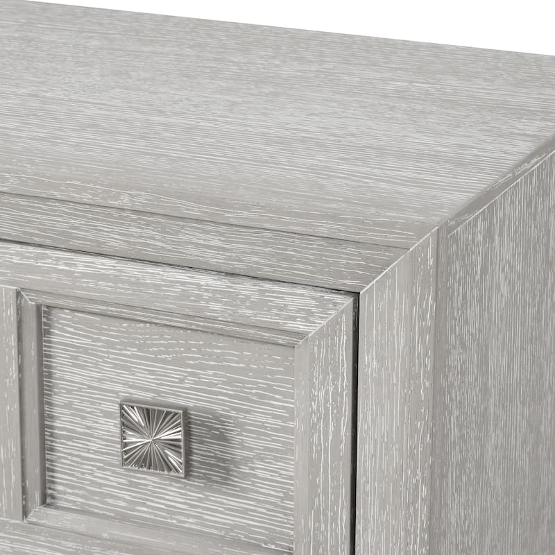 Furniture of America Jupiter 5-Piece Light Grey Wood Panel Bedroom Set