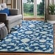 preview thumbnail 45 of 46, SAFAVIEH Handmade Micro-Loop Marijka Wool Rug 2'6" x 4' - Navy/Grey - Rectangle