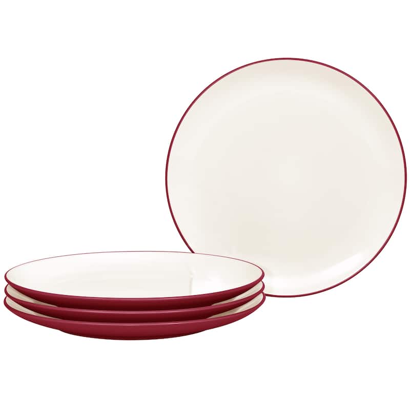 Noritake Colorwave Set Of 4 Coupe Dinner Plates , 10-1/2" - Raspberry