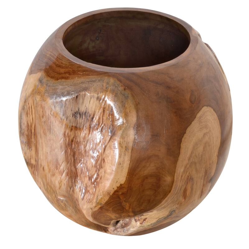 Teak Natural Vase Large