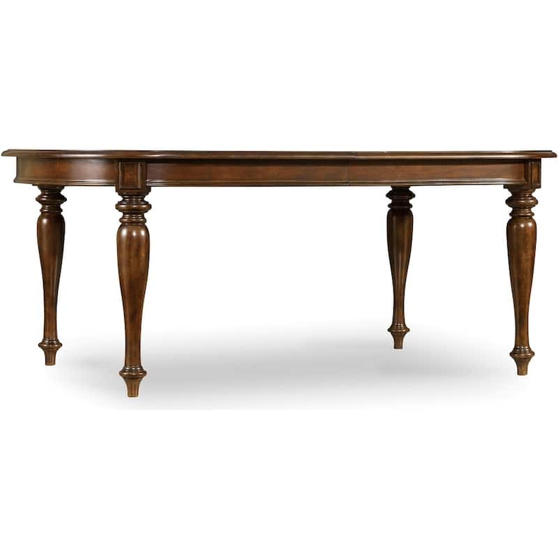 Hooker Furniture Leesburg 76" Long Traditional Southern Manor Dining - Rich Traditional Mahogany