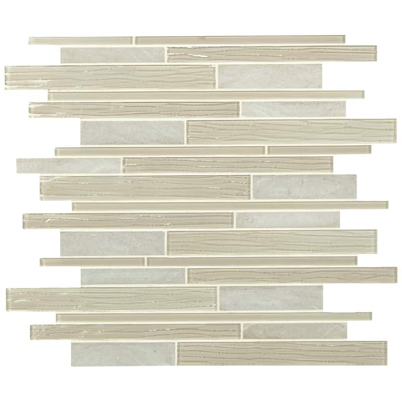 Ackland AKM-G-12X12IL-CA 12" x 12" Glass and Marble and Metal and