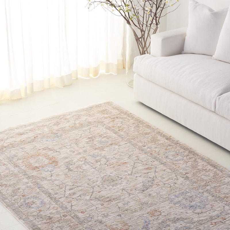 Lauren Ralph Lauren Panagio Traditional Rug - Beige/Rust Blue - 5'3" x 7'6"
