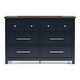 preview thumbnail 14 of 22, Furniture of America Althea Modern Farmhouse 3-Piece Wood Dresser and 2 Nightstand Bedroom Set