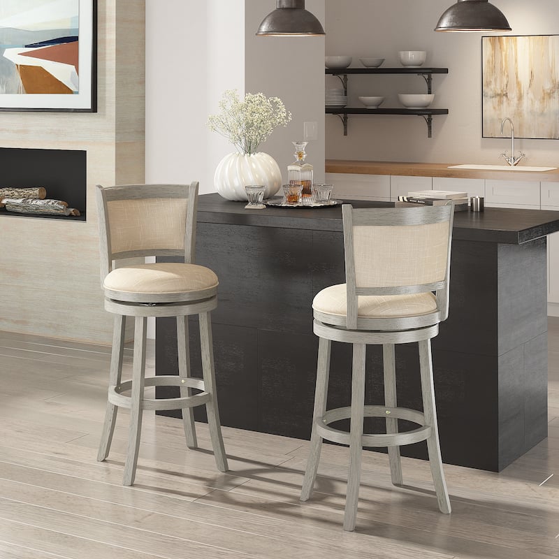 Rovinj Upholstered Back Swivel Stool