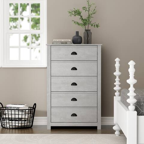 Geordano 5-Drawer Chest (46.2 in. × 17.1 in. × 30.4 in.)