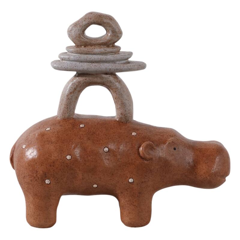 Decorative Stacked Animal Figurines - 8" Multi