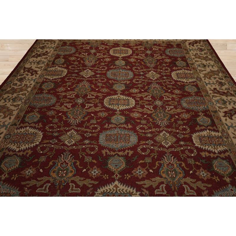 9'2''x11'11'' Hand Knotted Wool Rust Soumak Nourison Reversible Rug - 9' 2'' x 11' 11''