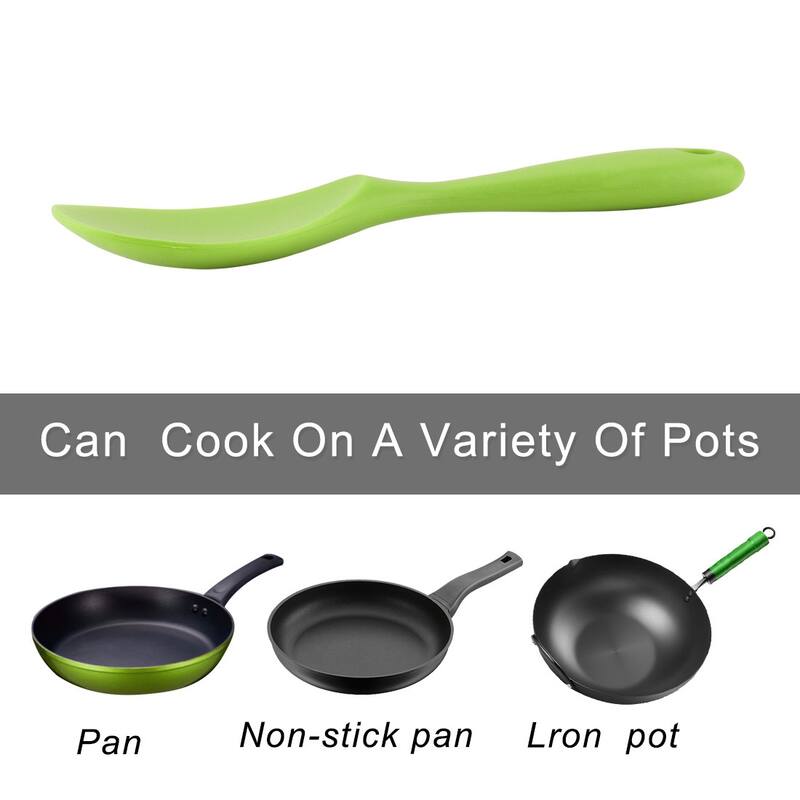 Silicone Soup Ladle Spoon 8.7 Inch Heat Resistant One Piece Design - 8.7" x 2.8"(L*W)