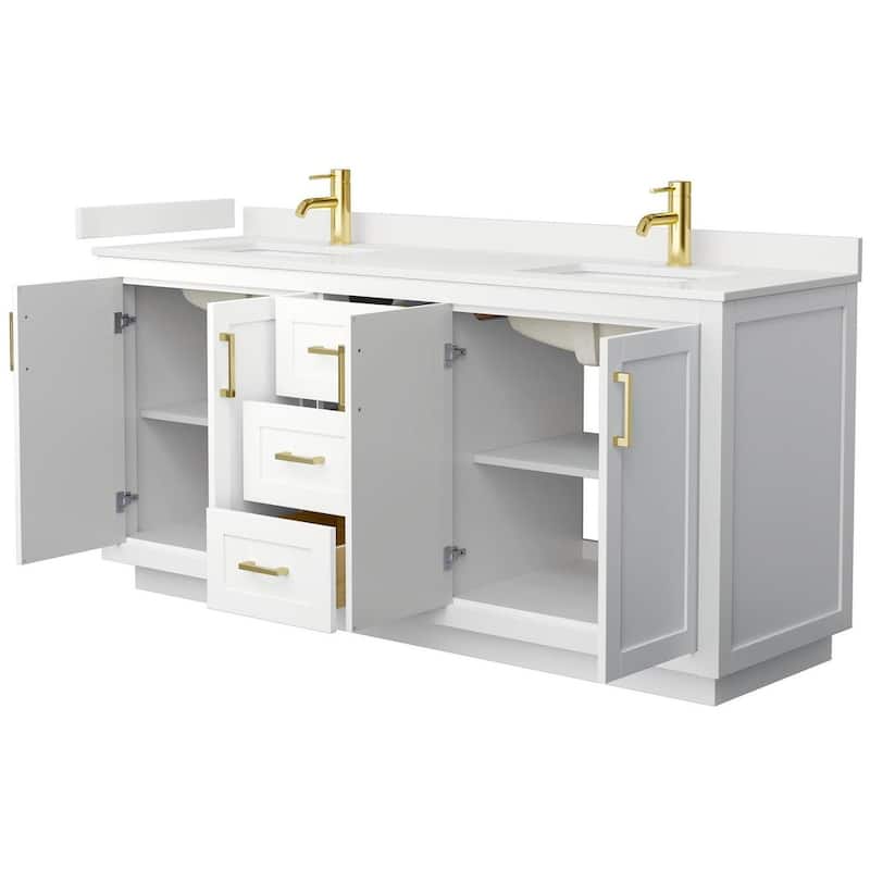 Wyndham Collection WCF292972D-QTZ-UNSMXX Miranda 72" Free Standing